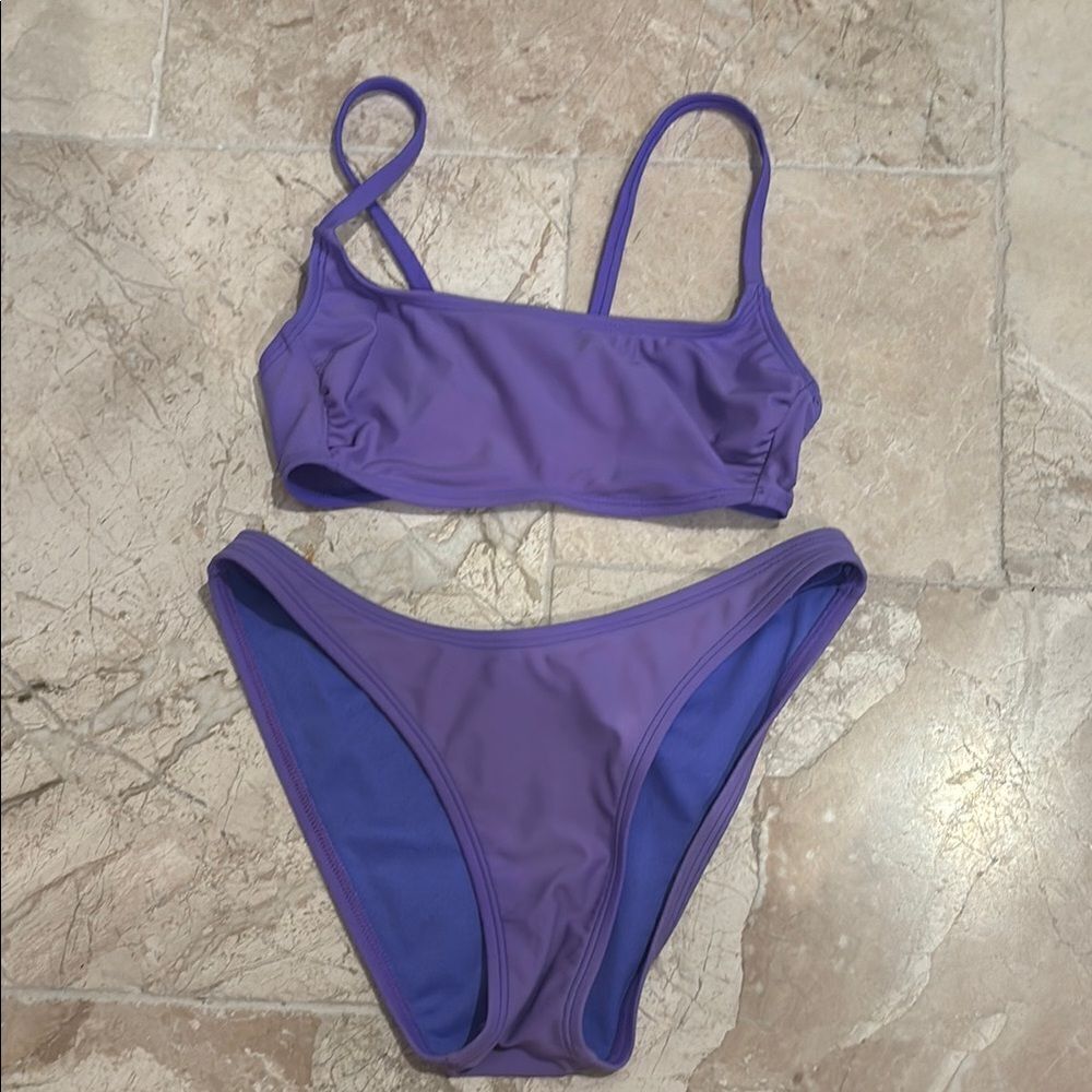 Wild fable size XXS Purple Women's Swimwear Set